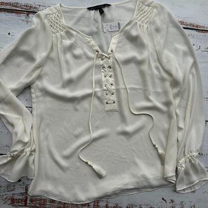 Kala Lace Up Blouse